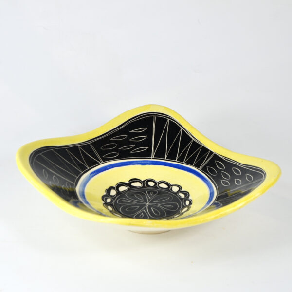 early jacques pouchain poet laval french ceramist mid century freeform bowl 1950s 2