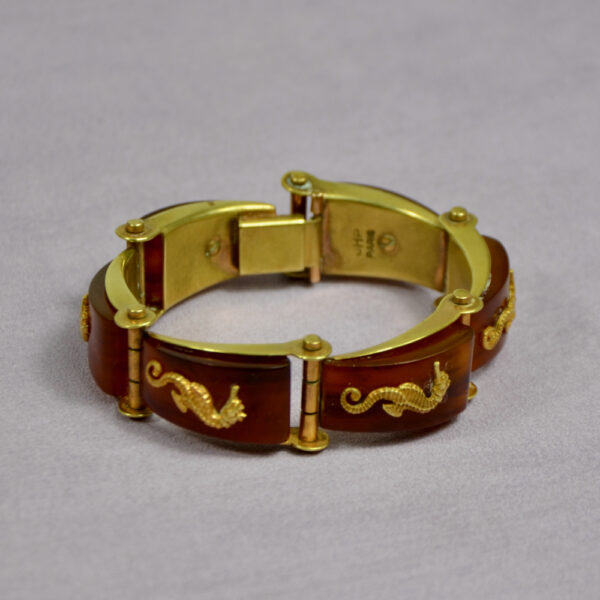 jean painleve bakelite bracelet seahorse vintage 1930s French jewellery 1