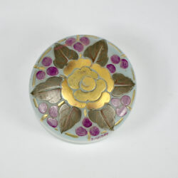 Moda Daum art deco enamelled glass bonbonniere 1920 1