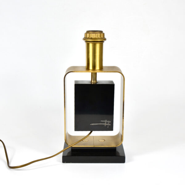 large 1970s table lamp with abstract decor 5 (1)