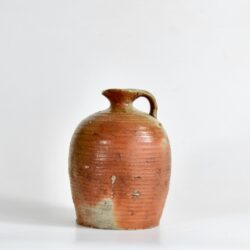 Antique French salt glazed cruche, oil jar, 1800s 1900