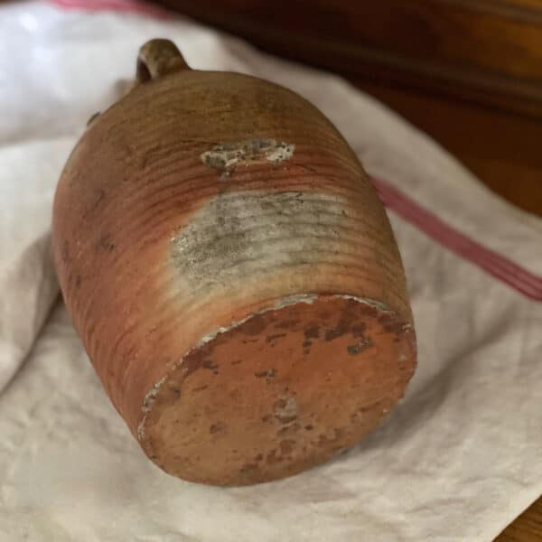 antique French cruche bottle in salt glaze stoneware 2