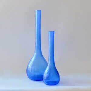 Daum France blown glass vase 1970s berluze