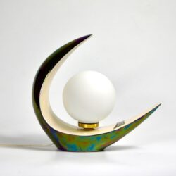 Verceram modernist lamp 1960s mid century modern ceramic table lamp space age