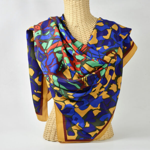 Jean-Louis Scherrer silk shawl vintage french designer silk scarf