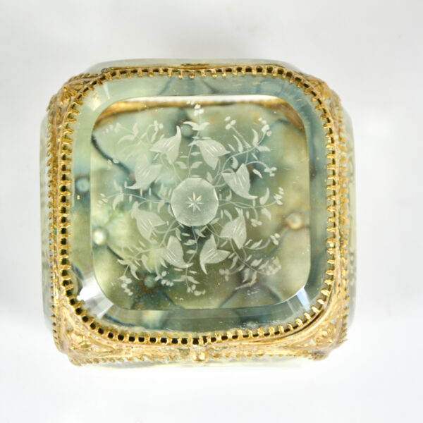 antique 19thc French bevelled glass reliquary jewellery box ormolu napoleon III 4 (1)