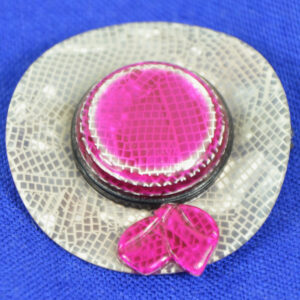 early Lea Stein hat brooch French designer brooch 1980 (1)