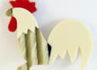 lea stein rooster cockerel brooch vintage french designer jewellery