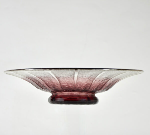 Schneider etched glass bowl c1930 French art deco glass