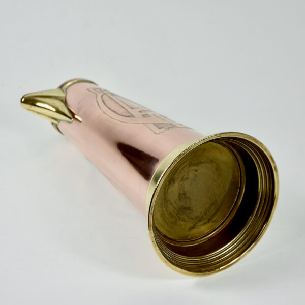 Art Nouveau copper and brass wine jug c1900 (5)