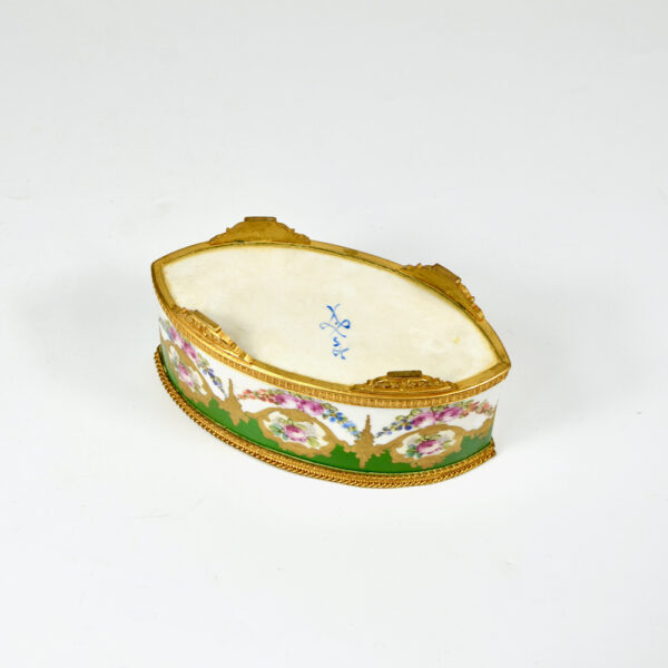 Sèvres jardinière 19thc French porcelain gilt bronze miniature (5)