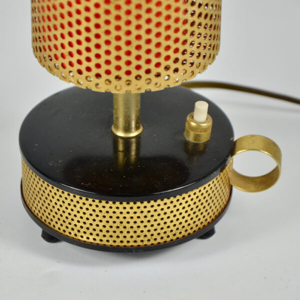 Teleambiance perforated lamp Matthieu Mategot 1960 French mid century light