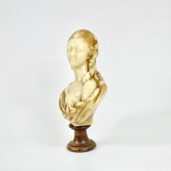 Wax bust of Madame du Barry c1900 French Belle Epoque 2