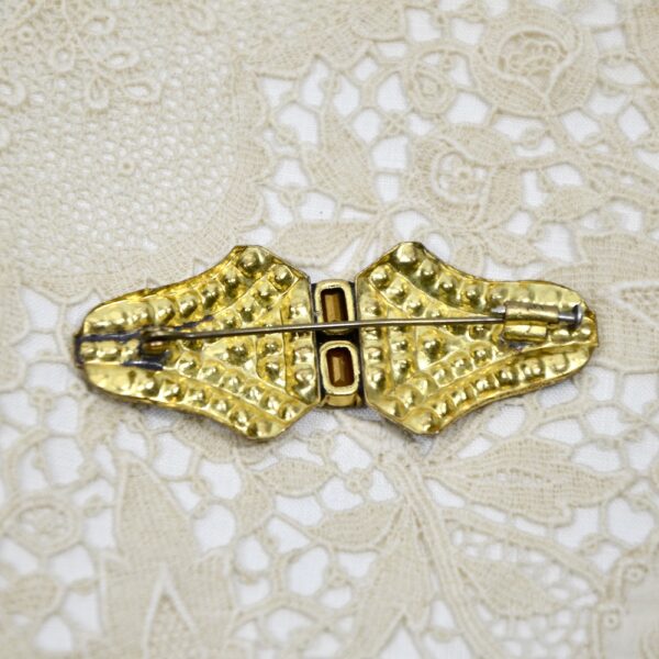 1950s rhinestone brooch vintage french costume jewellery (2)