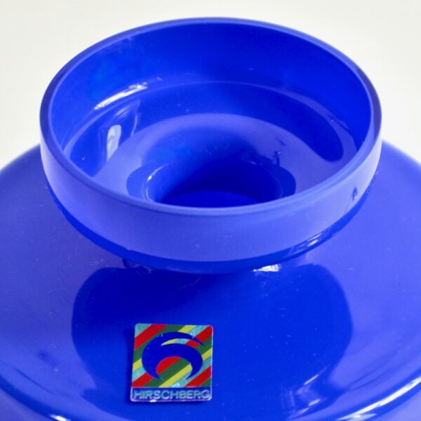 1970s Hirschberg cobalt blue vase Germany labelled (1)