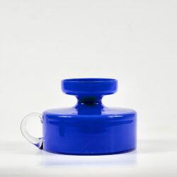 1970s Hirschberg cobalt blue vase Germany labelled (2)