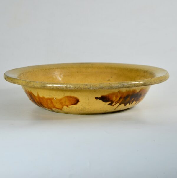 Antique French terracotta jatte, bowl (2)