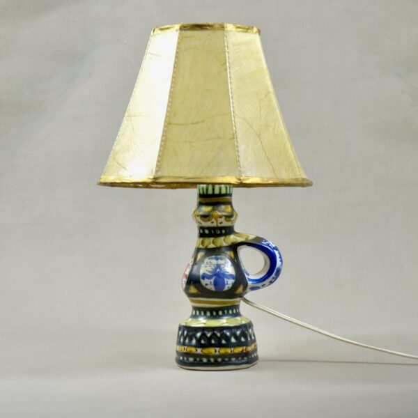 Keraluc Quimper art pottery lamp by Andre l'Helguen 1960s 1970s French pottery