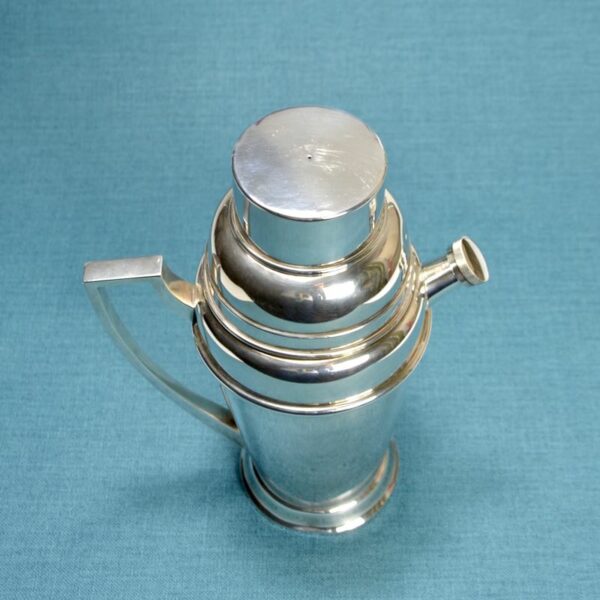 Art Deco cocktail shaker with juicer Saglier Frères