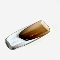 Gunnar Nylund Stromberg peat sommerso vase mid century Swedish glass vase 1950s 1