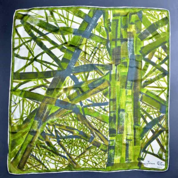 Jean Patou silk scarf vintage french designer scarf 1960s (2)