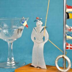 Sudre art deco sailor drinks marker Sudre 1930 French cocktail accessories vintage barware b