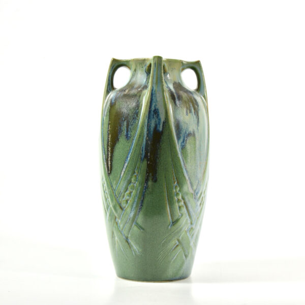 Art Nouveau Denbac vase early 20thc French stoneware vase 1