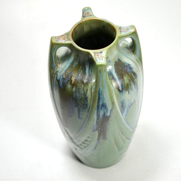 Art Nouveau Denbac vase early 20thc French stoneware vase 4