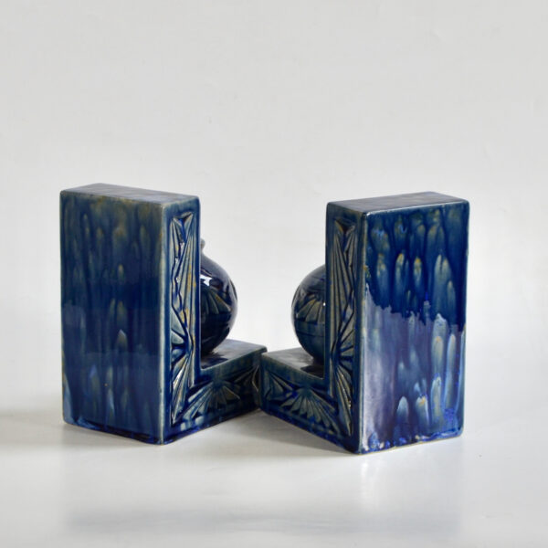 Pierrefonds Bookends c1910-1920 Art Nouveau