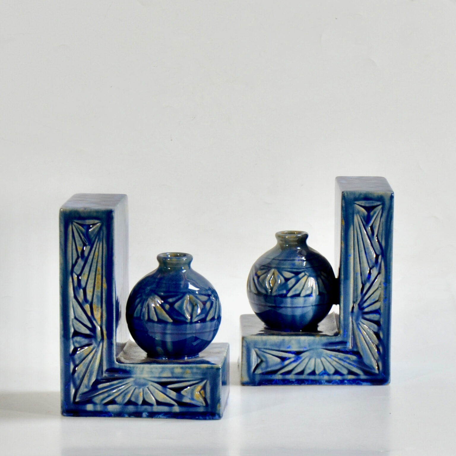 Pierrefonds Bookends c19101920 Art Nouveau Divine Style French