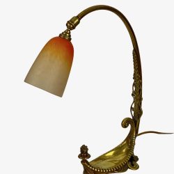 Schneider art nouveau lamp bronze