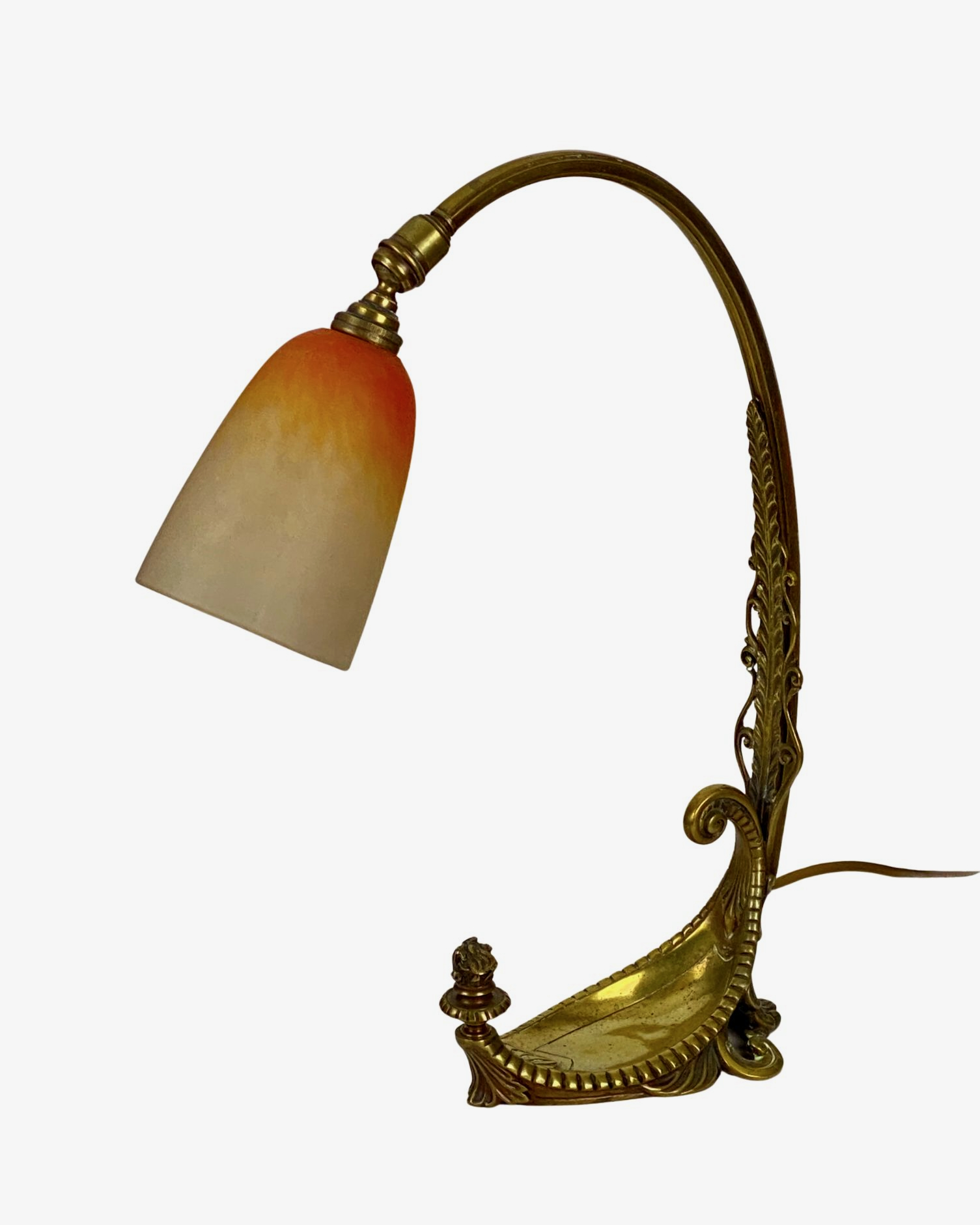 Schneider art nouveau lamp bronze