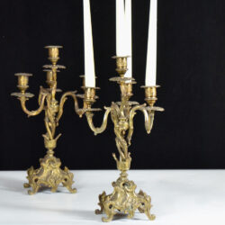 PAIR Antique French Bronze candelabra 5 branch candle stick candle holder Napoleon III.jpeg