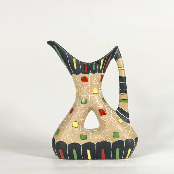 Mid century ceramic vase by Maioloche Deruta Italy 1950s