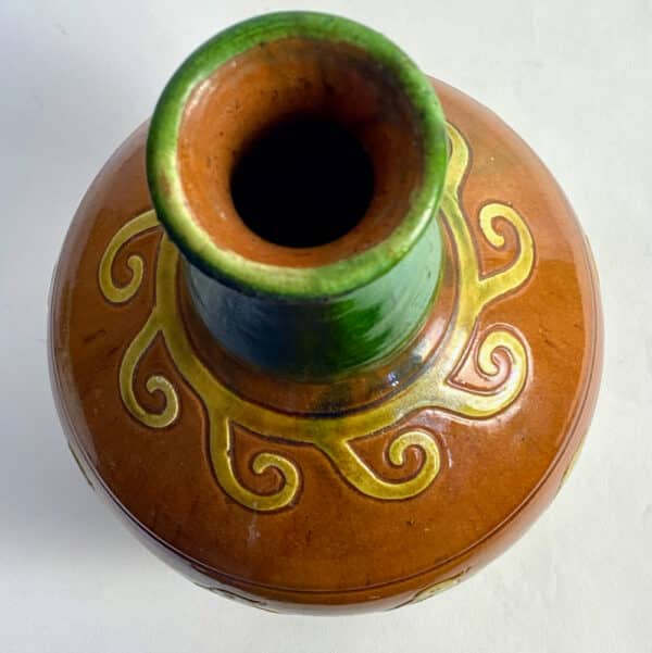 Kortrijk Flemish Art nouveau vase, Laigniel Belgium 1900 2