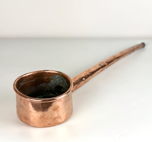 Antique Basque copper ladle or Kopetxa, zurubita, 19thc