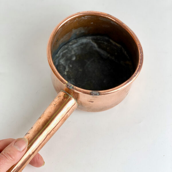 Antique Basque copper ladle or Kopetxa, zurubita, 19thc