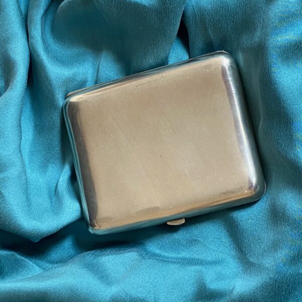 Art Nouveau silver cigarette case, 800s silver Germany c1900