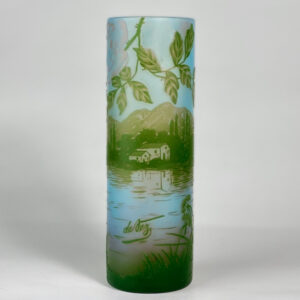 De Vez art nouveau cameo glass vase antique glass