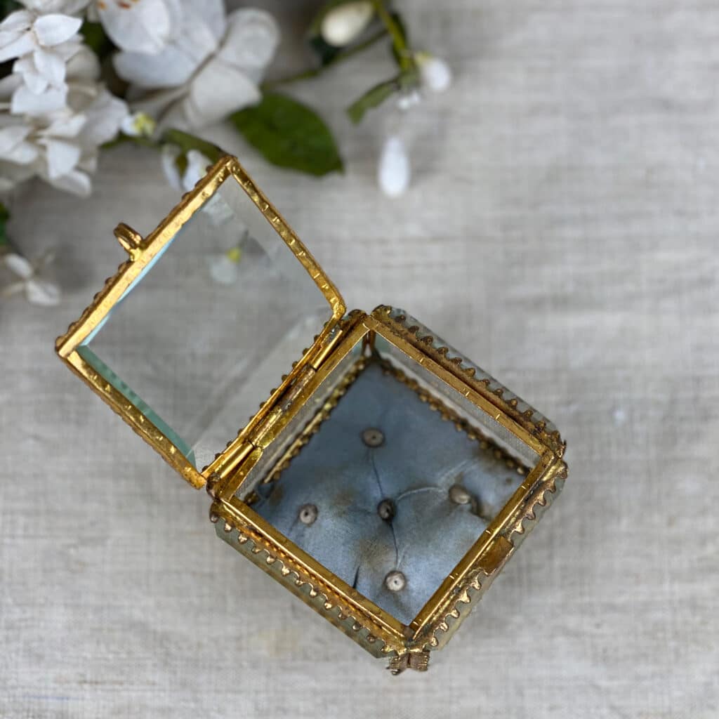 Antique bevelled glass jewel box or reliquary - Divine Style French ...