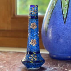 Leune Art Deco vase by LEUNE in enamelled glass vase Daum