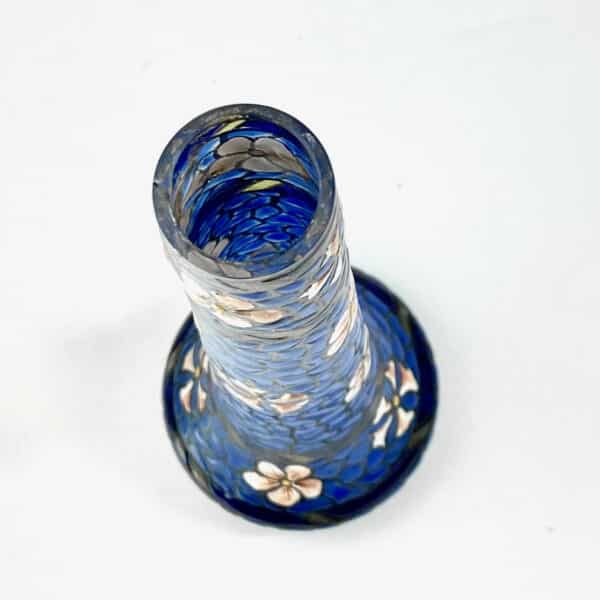 Leune Art Deco vase by LEUNE in enamelled glass vase