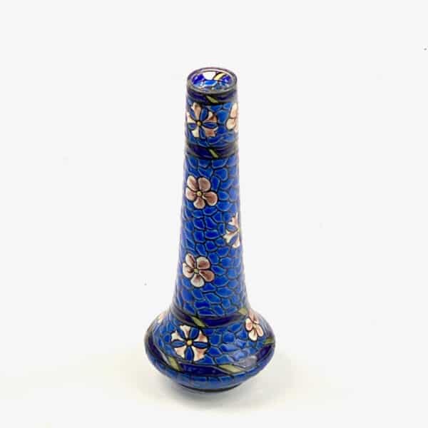 Leune Art Deco vase by LEUNE in enamelled glass vase, c1925