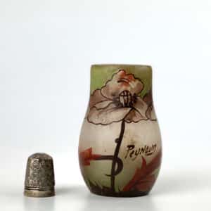 jean simon peynaud art deco miniature french enamelled vase