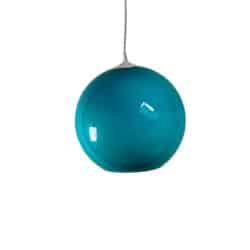 Space Age pendant light in turquoise opaline glass, mid century light, vintage 70s ceiling light, 1970s teal glass light, mid century hanging lamp (3)