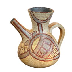 Accolay abstract vase, mid century French pottery