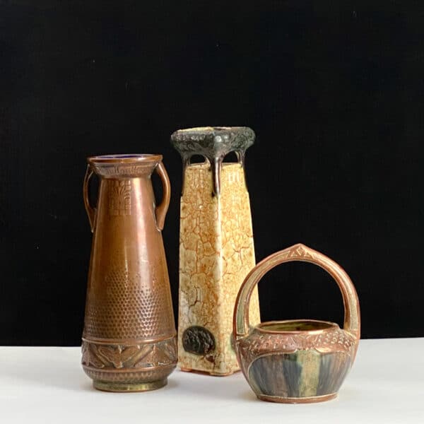 Art Nouveau vases Fives Lille, Jean Langlade, Paul Dachsel Amphora