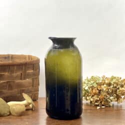 18th century blown glass truffle jar