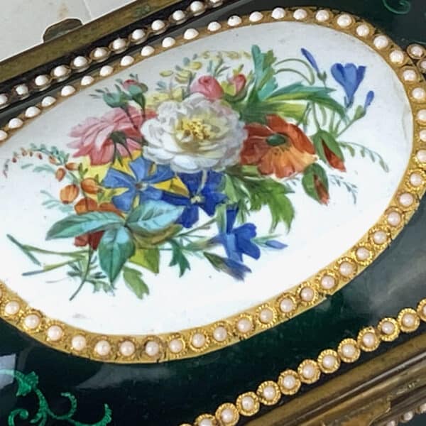 19thc French enamel and ormolu-mounted jewellery casket attrib jean-Pierre Tahan 1