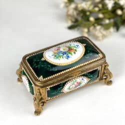 19thc French enamel and ormolu-mounted jewellery casket attrib jean-Pierre Tahan(5)